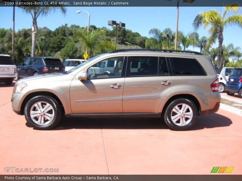Sand Beige Metallic / Cashmere 2009 Mercedes-Benz GL 450 4Matic