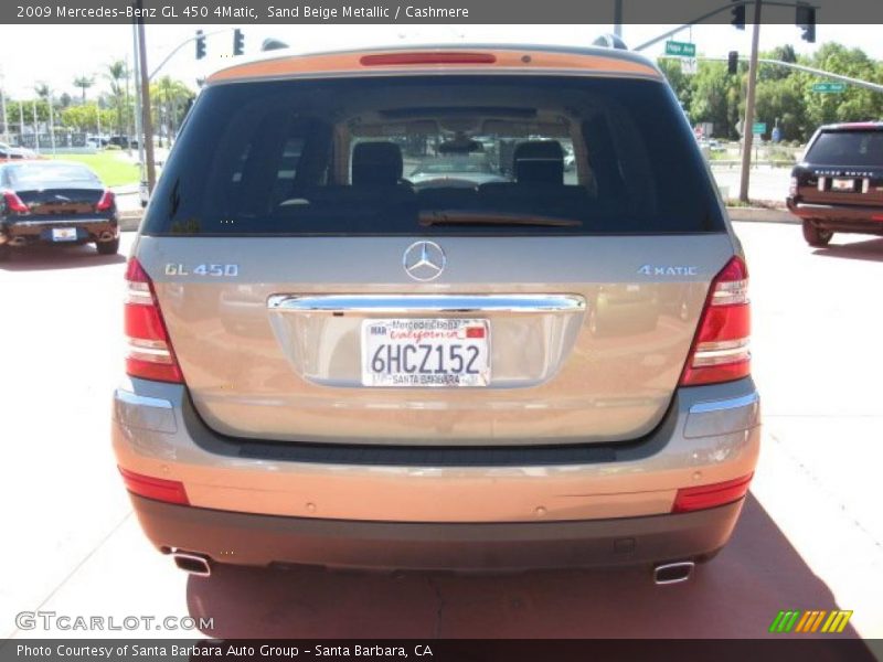 Sand Beige Metallic / Cashmere 2009 Mercedes-Benz GL 450 4Matic
