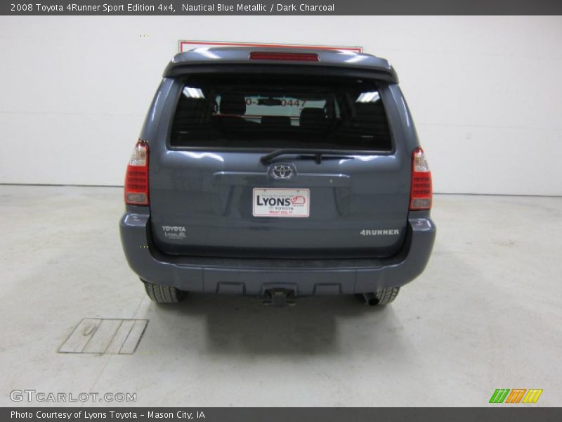 Nautical Blue Metallic / Dark Charcoal 2008 Toyota 4Runner Sport Edition 4x4