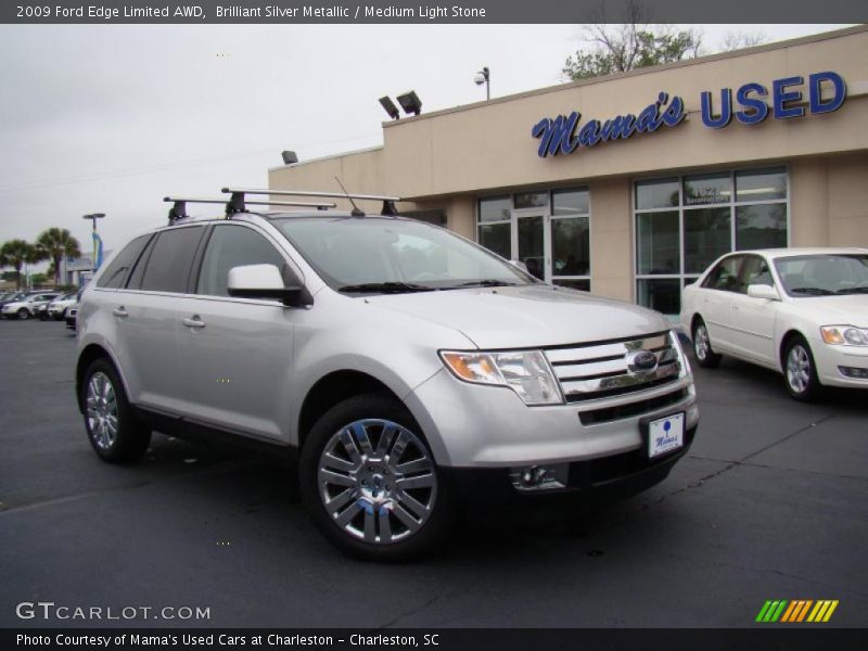 Brilliant Silver Metallic / Medium Light Stone 2009 Ford Edge Limited AWD