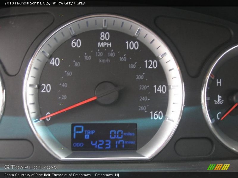 Willow Gray / Gray 2010 Hyundai Sonata GLS