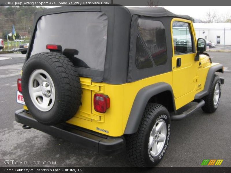 Solar Yellow / Dark Slate Gray 2004 Jeep Wrangler Sport 4x4