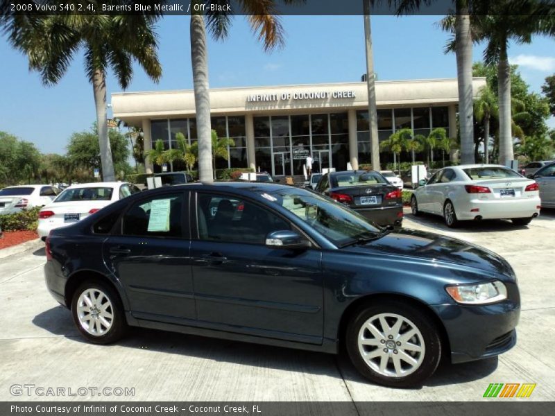 Barents Blue Metallic / Off-Black 2008 Volvo S40 2.4i