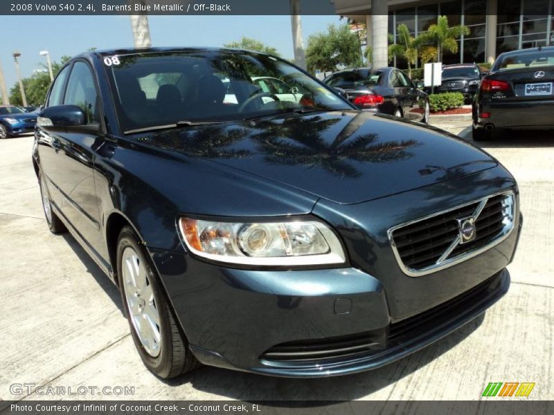 Barents Blue Metallic / Off-Black 2008 Volvo S40 2.4i