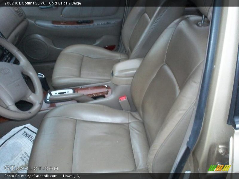 Gold Beige / Beige 2002 Kia Optima SE V6