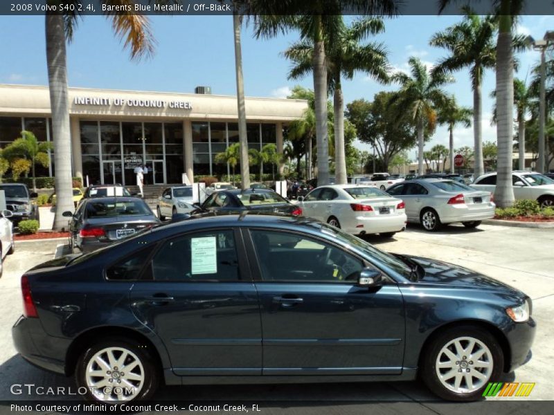 Barents Blue Metallic / Off-Black 2008 Volvo S40 2.4i