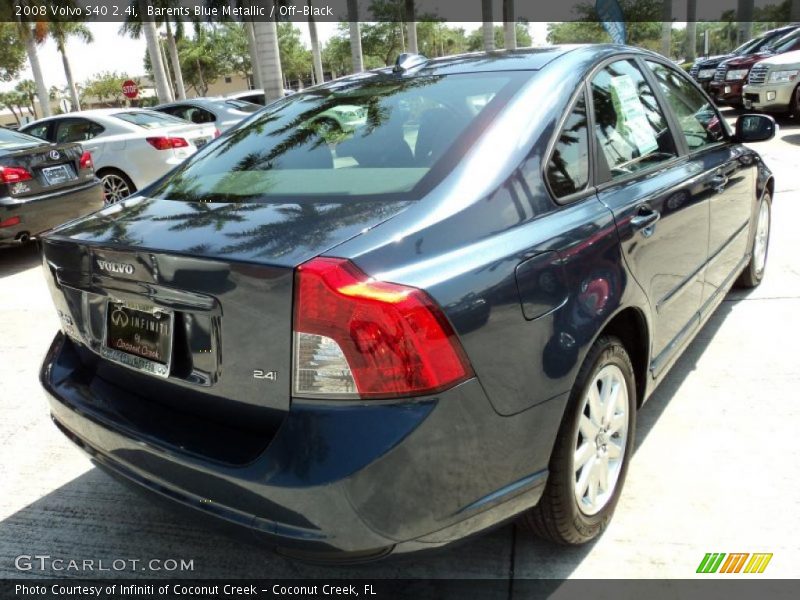 Barents Blue Metallic / Off-Black 2008 Volvo S40 2.4i