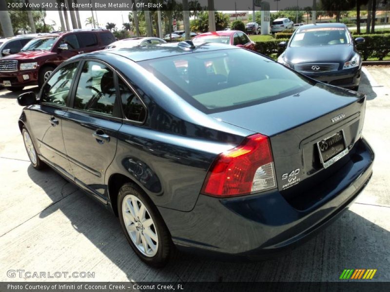 Barents Blue Metallic / Off-Black 2008 Volvo S40 2.4i