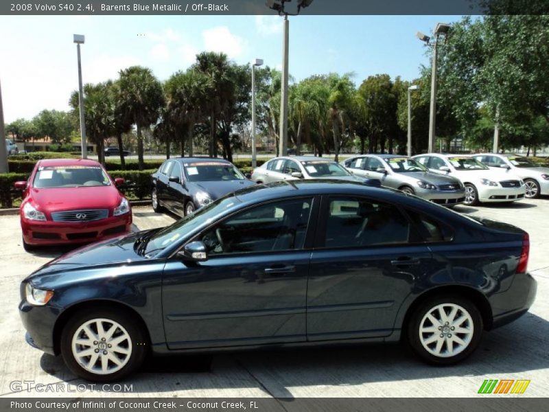 Barents Blue Metallic / Off-Black 2008 Volvo S40 2.4i