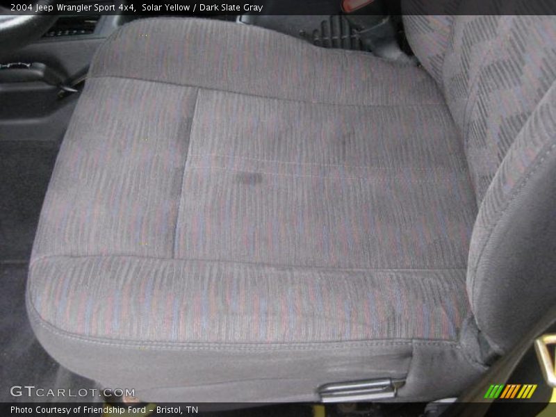 Solar Yellow / Dark Slate Gray 2004 Jeep Wrangler Sport 4x4