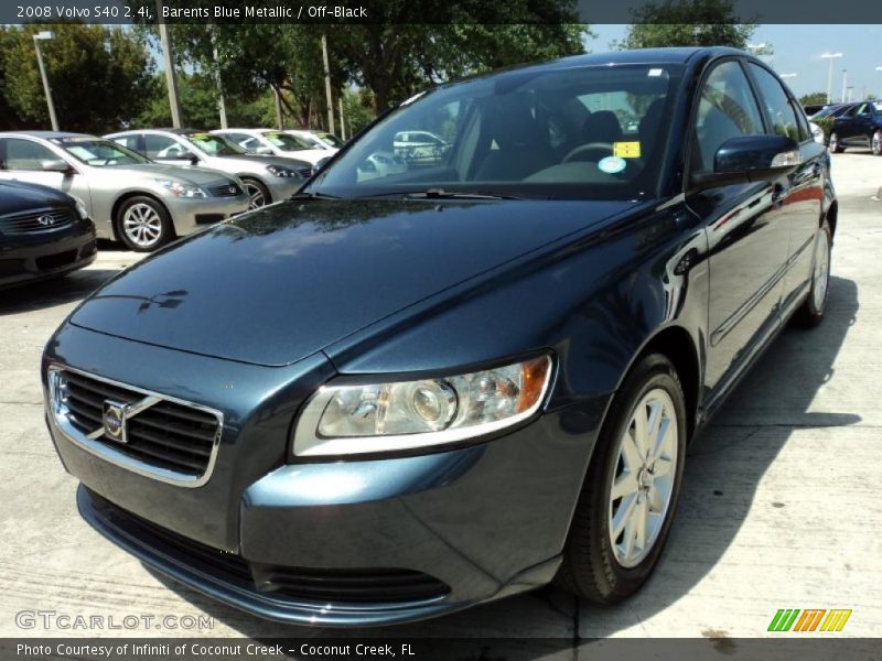Barents Blue Metallic / Off-Black 2008 Volvo S40 2.4i