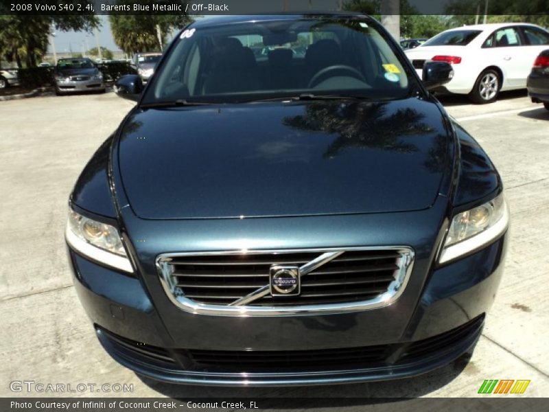 Barents Blue Metallic / Off-Black 2008 Volvo S40 2.4i