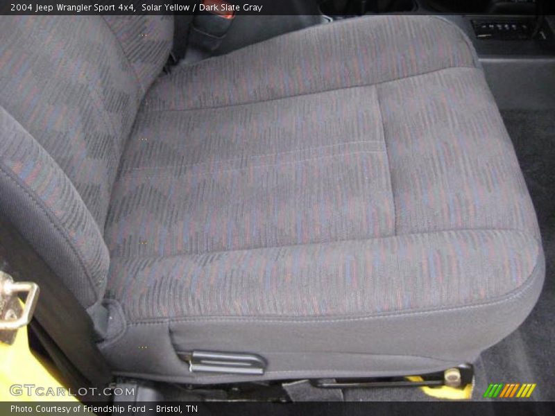 Solar Yellow / Dark Slate Gray 2004 Jeep Wrangler Sport 4x4