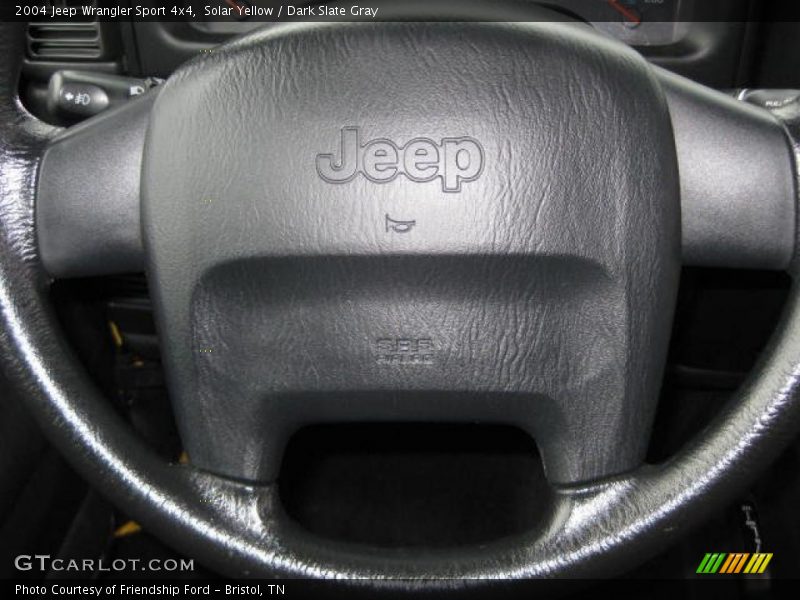 Solar Yellow / Dark Slate Gray 2004 Jeep Wrangler Sport 4x4