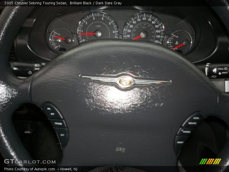 Brilliant Black / Dark Slate Gray 2005 Chrysler Sebring Touring Sedan