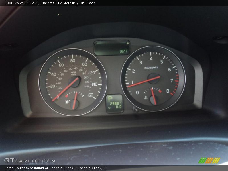 Barents Blue Metallic / Off-Black 2008 Volvo S40 2.4i