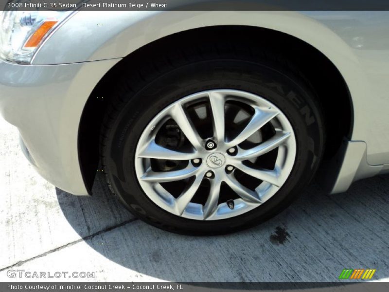 Desert Platinum Beige / Wheat 2008 Infiniti G 35 Sedan