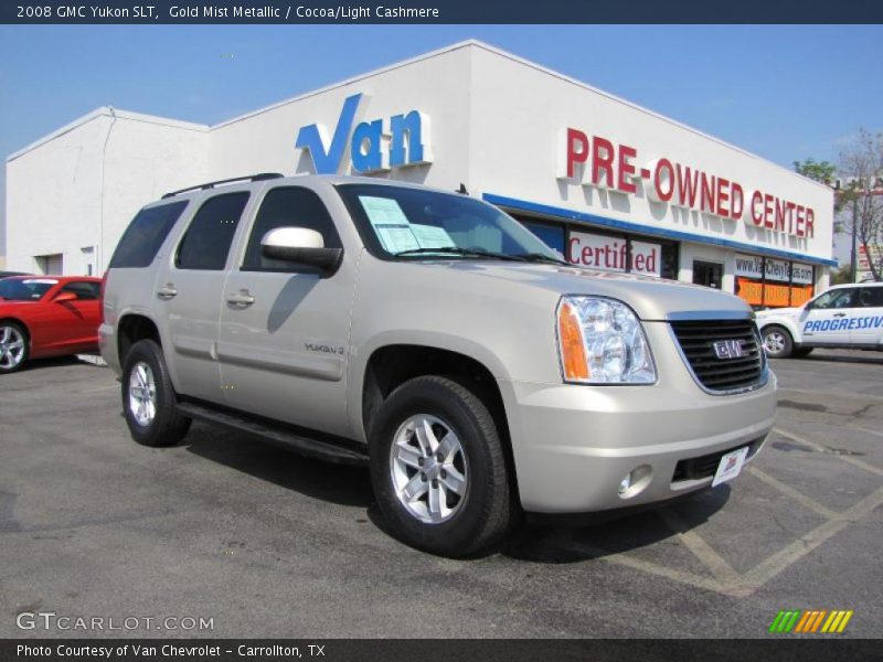 Gold Mist Metallic / Cocoa/Light Cashmere 2008 GMC Yukon SLT