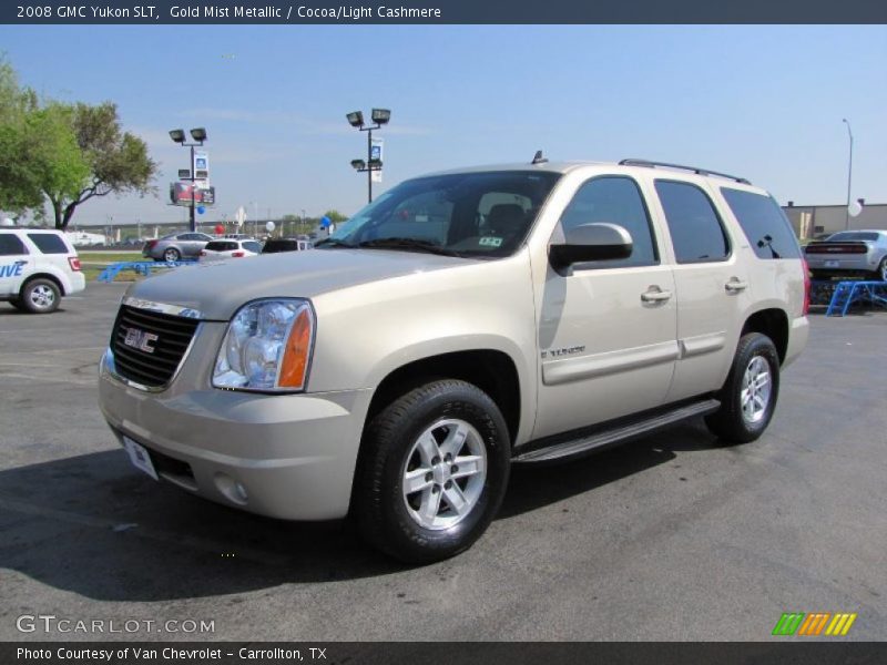 Gold Mist Metallic / Cocoa/Light Cashmere 2008 GMC Yukon SLT