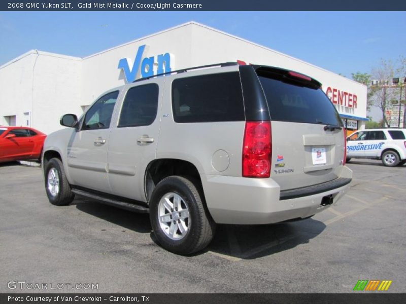 Gold Mist Metallic / Cocoa/Light Cashmere 2008 GMC Yukon SLT