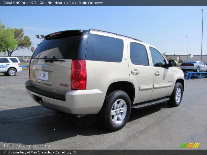 Gold Mist Metallic / Cocoa/Light Cashmere 2008 GMC Yukon SLT