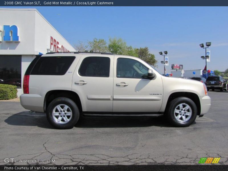 Gold Mist Metallic / Cocoa/Light Cashmere 2008 GMC Yukon SLT