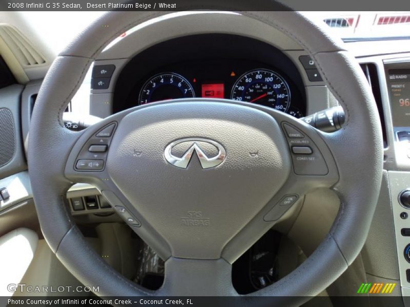 Desert Platinum Beige / Wheat 2008 Infiniti G 35 Sedan