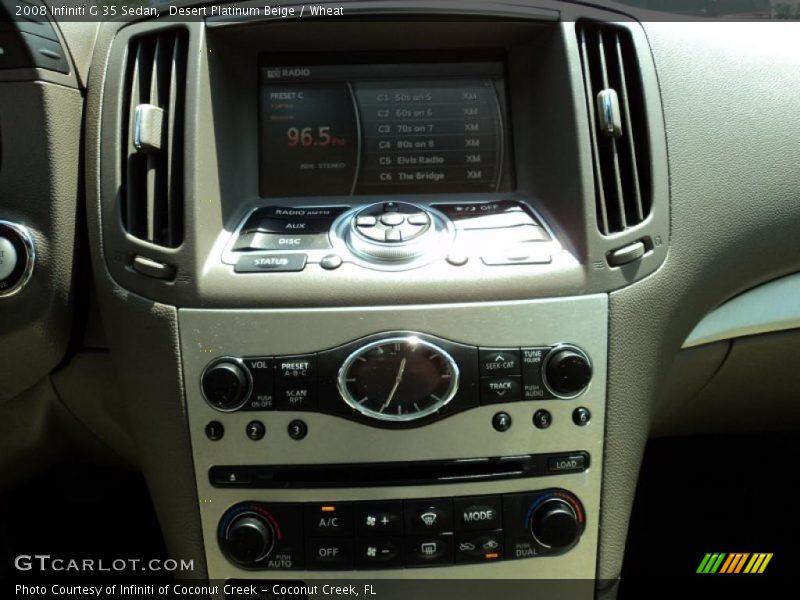 Desert Platinum Beige / Wheat 2008 Infiniti G 35 Sedan