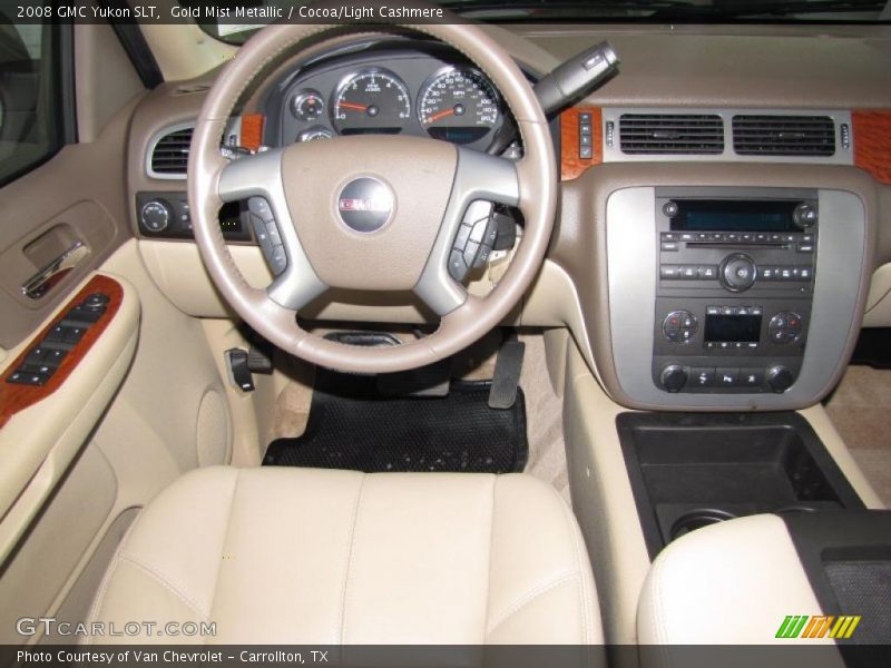 Gold Mist Metallic / Cocoa/Light Cashmere 2008 GMC Yukon SLT