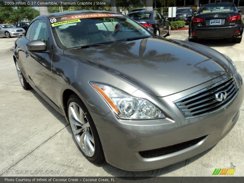  2009 G 37 Convertible Platinum Graphite