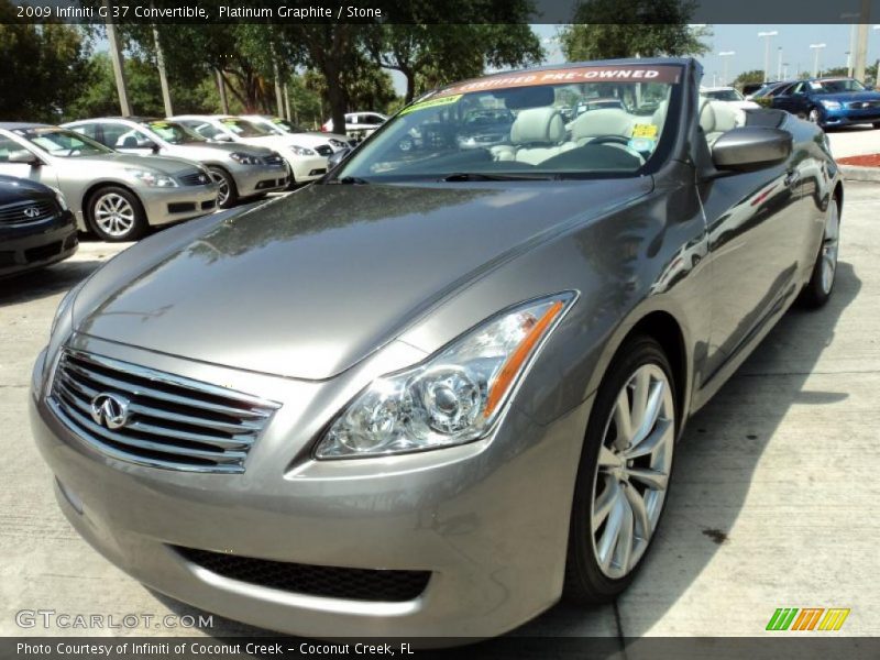 Platinum Graphite / Stone 2009 Infiniti G 37 Convertible