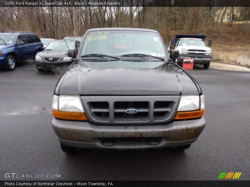 Black / Medium Graphite 2000 Ford Ranger XL SuperCab 4x4