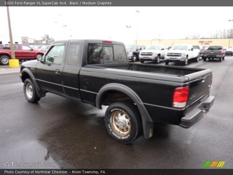 Black / Medium Graphite 2000 Ford Ranger XL SuperCab 4x4