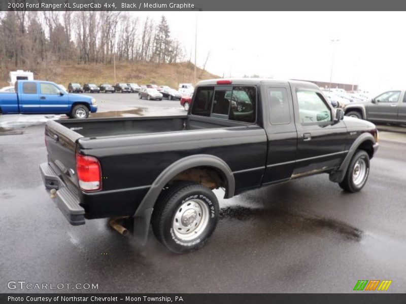 Black / Medium Graphite 2000 Ford Ranger XL SuperCab 4x4