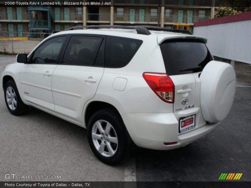 Blizzard Pearl White / Ash 2008 Toyota RAV4 Limited V6