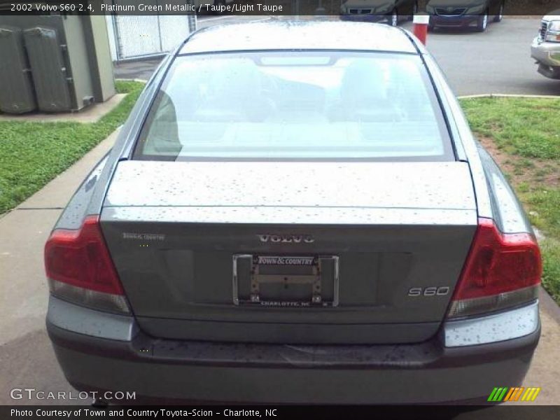Platinum Green Metallic / Taupe/Light Taupe 2002 Volvo S60 2.4