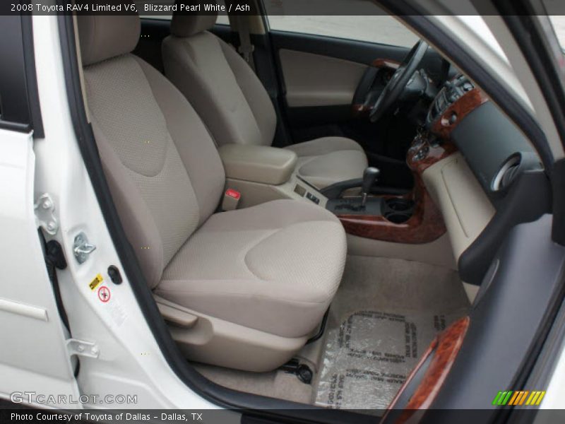 Blizzard Pearl White / Ash 2008 Toyota RAV4 Limited V6