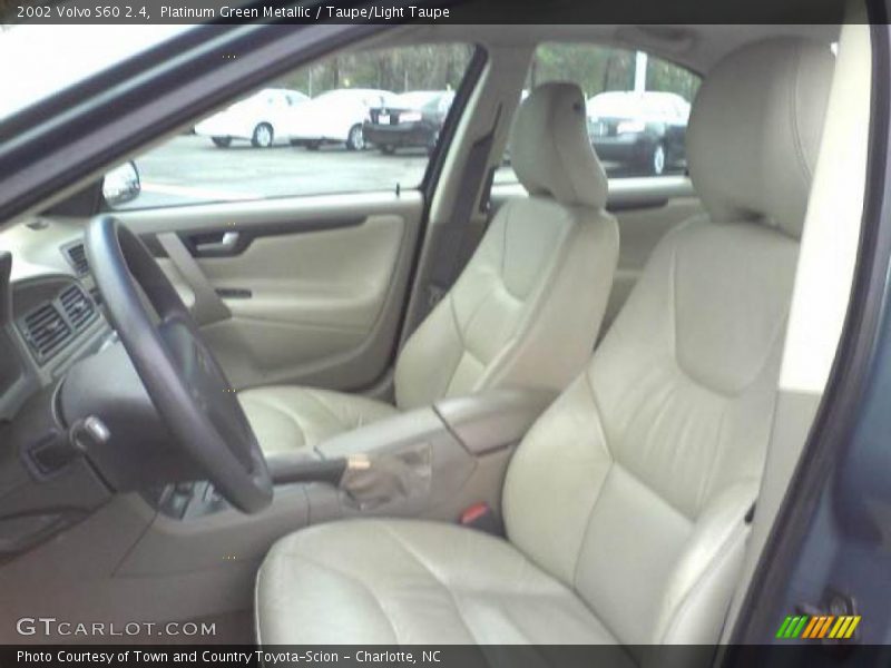 Platinum Green Metallic / Taupe/Light Taupe 2002 Volvo S60 2.4