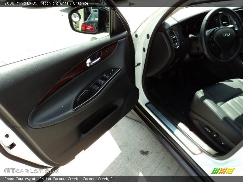 Moonlight White / Graphite 2008 Infiniti EX 35