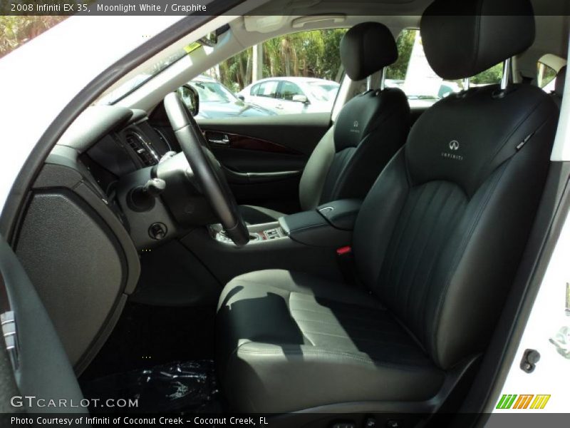 Moonlight White / Graphite 2008 Infiniti EX 35