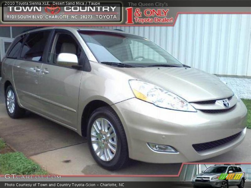 Desert Sand Mica / Taupe 2010 Toyota Sienna XLE