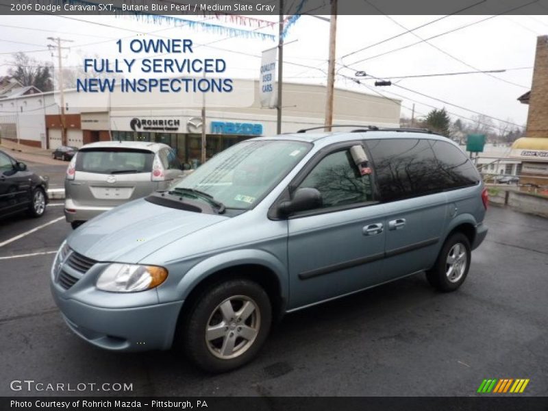 Butane Blue Pearl / Medium Slate Gray 2006 Dodge Caravan SXT