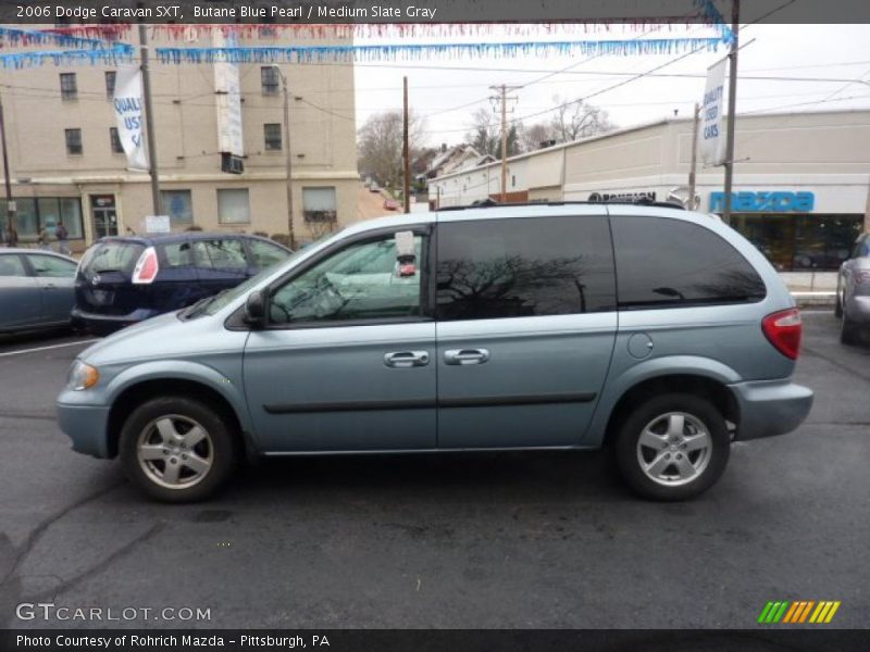 Butane Blue Pearl / Medium Slate Gray 2006 Dodge Caravan SXT