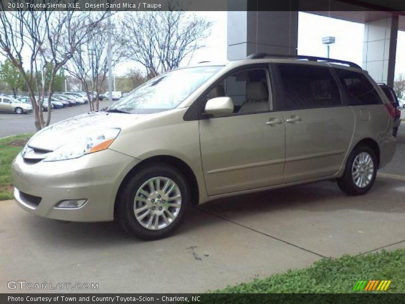 Desert Sand Mica / Taupe 2010 Toyota Sienna XLE