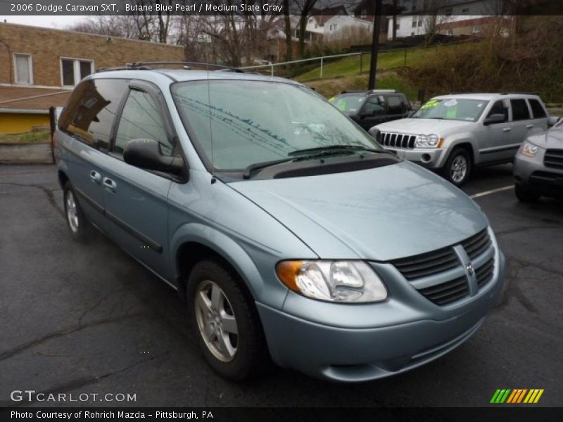 Butane Blue Pearl / Medium Slate Gray 2006 Dodge Caravan SXT