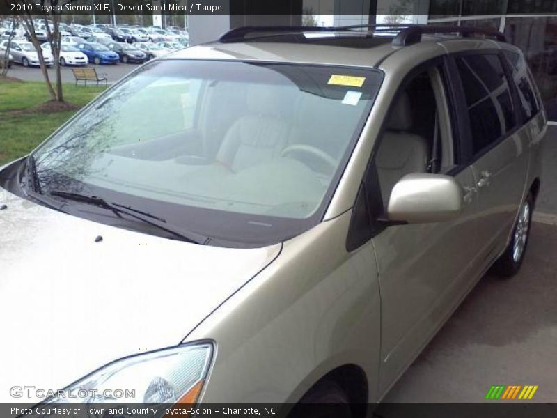 Desert Sand Mica / Taupe 2010 Toyota Sienna XLE