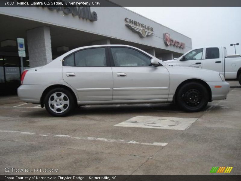 Silver Pewter / Gray 2003 Hyundai Elantra GLS Sedan