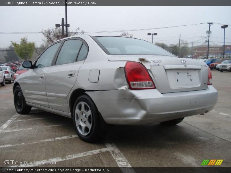 Silver Pewter / Gray 2003 Hyundai Elantra GLS Sedan