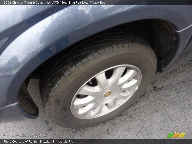 Steel Blue Pearlcoat / Navy Blue 2002 Chrysler Town & Country LXi AWD