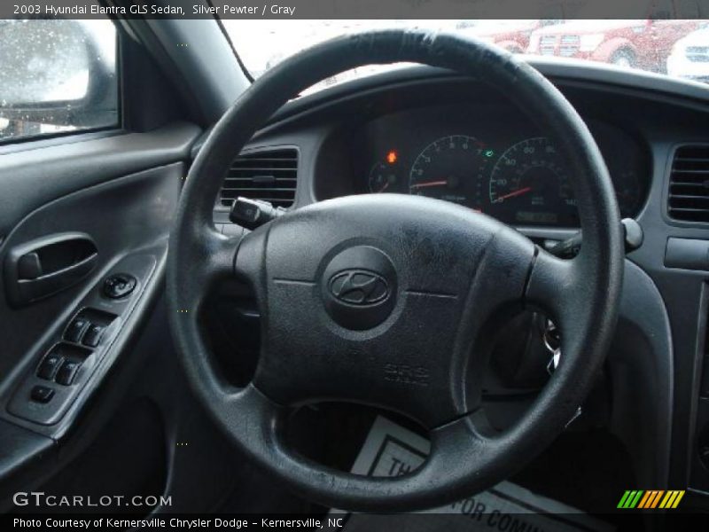 Silver Pewter / Gray 2003 Hyundai Elantra GLS Sedan